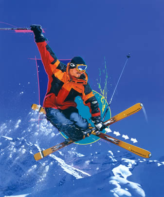 SkifahrerII von Alfons Kiefer